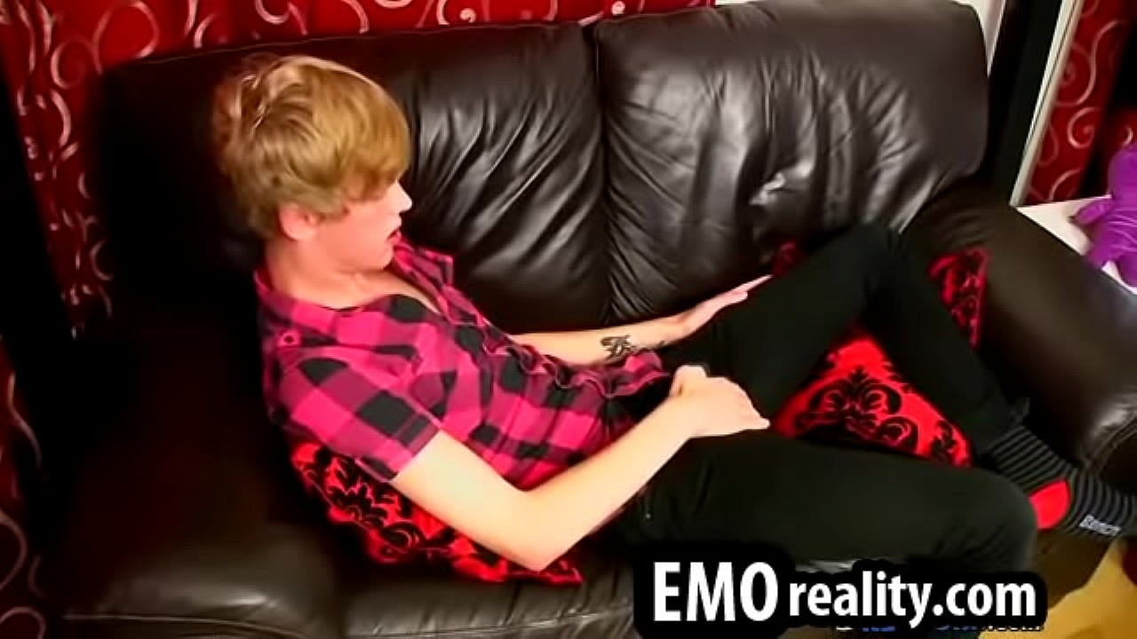 Sexy blonde teen with a beautiful face masturbating