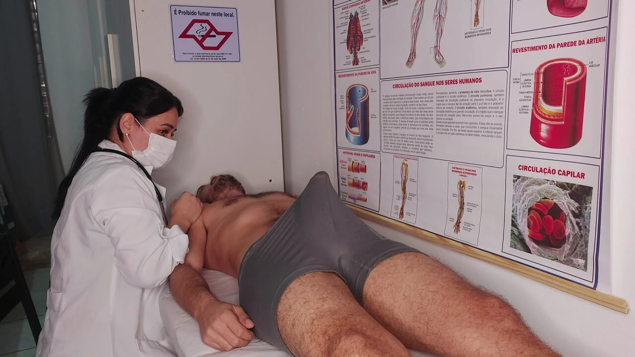 Patients Erection Right in Front of the Nurse: Brazilian Porn by FapHouse