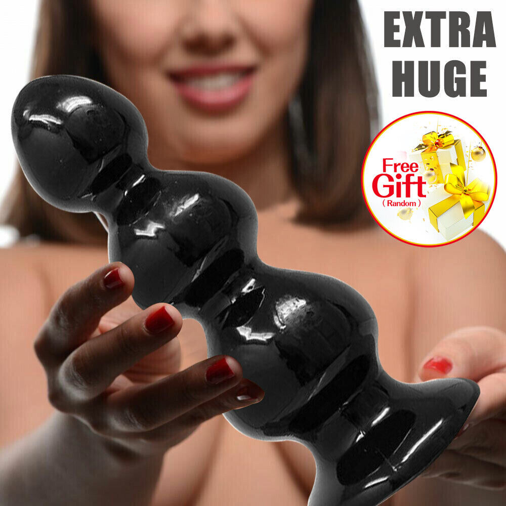 6.5Huge Extra Large XXL Anal Plug Dildo Ribbed Butt Stretcher Anal Play Sex Toy