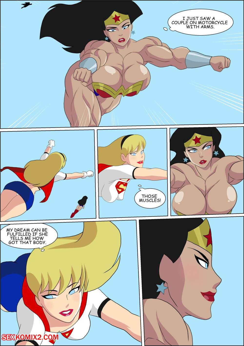 Porn comic Wonder Woman. Zetarok Sex comic busty superhero babes