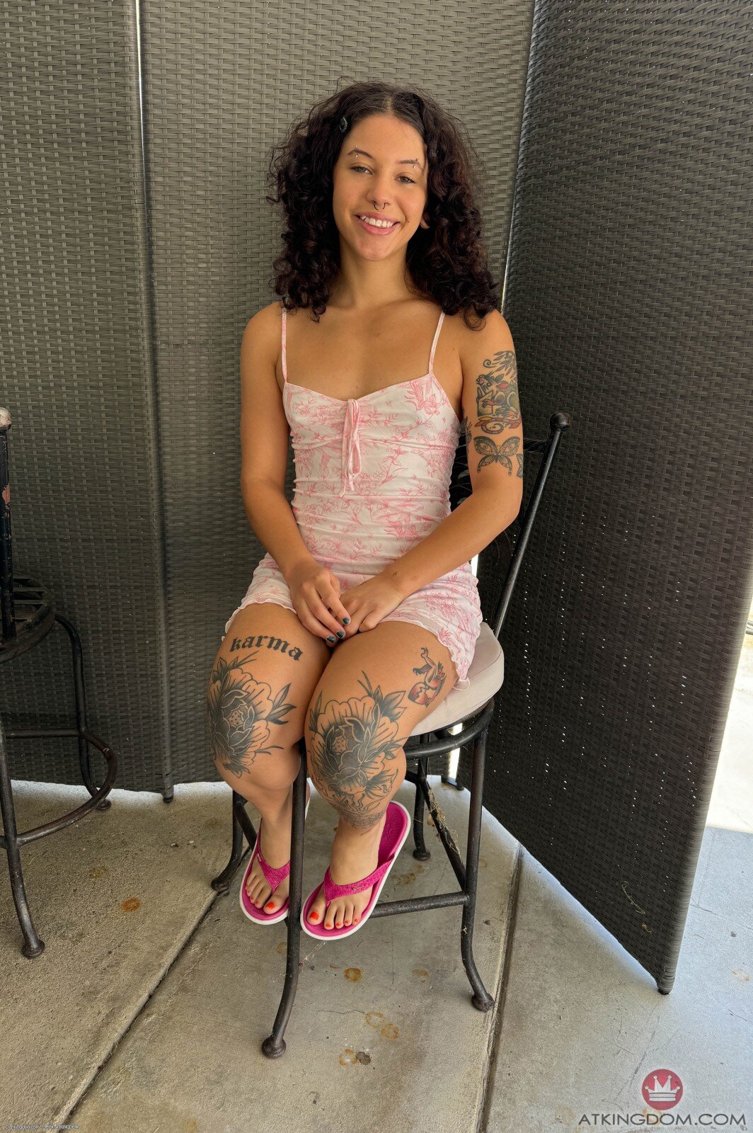 Tattooed Brunette Nicole Luva Nude for ATK Galleria