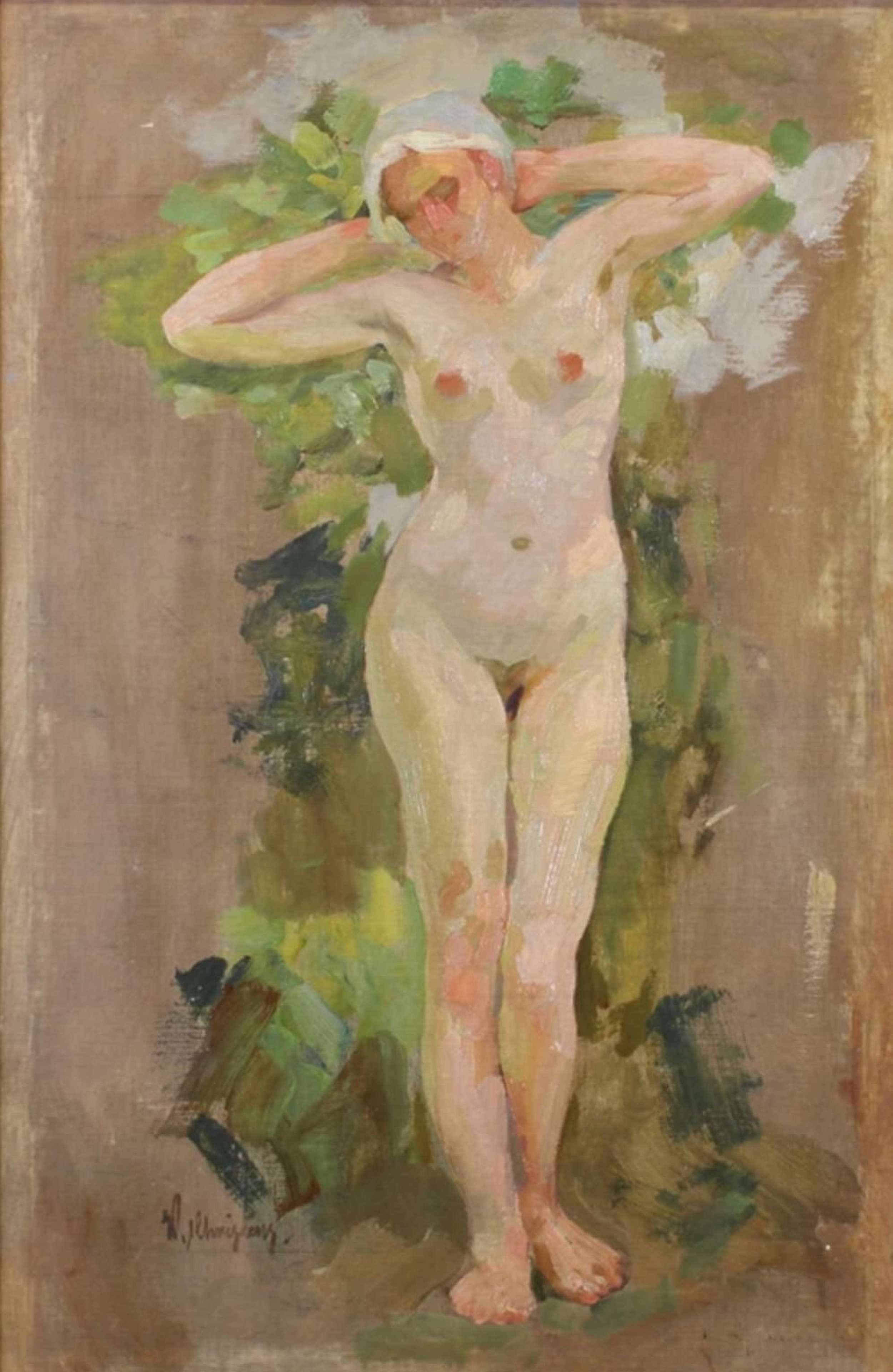 Nude Painting Wilhelm Christens 1930s in Nude paintings