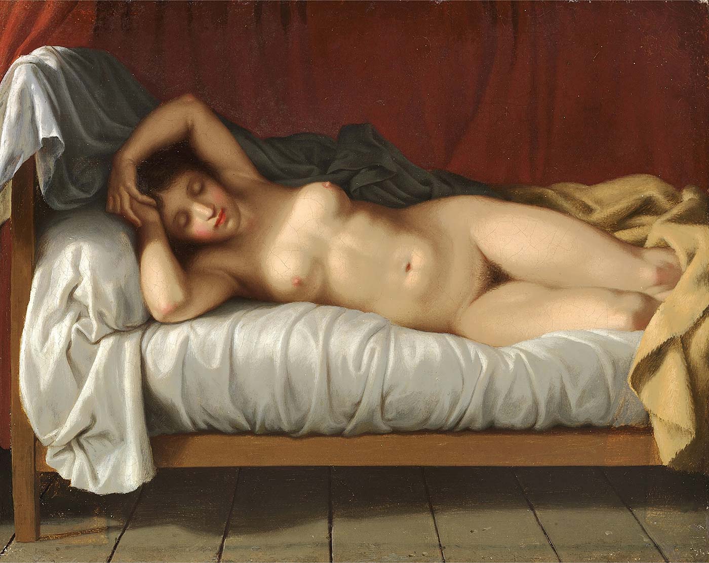Reclining Nude by Christoffer Wilhelm Eckersberg as Art Print
