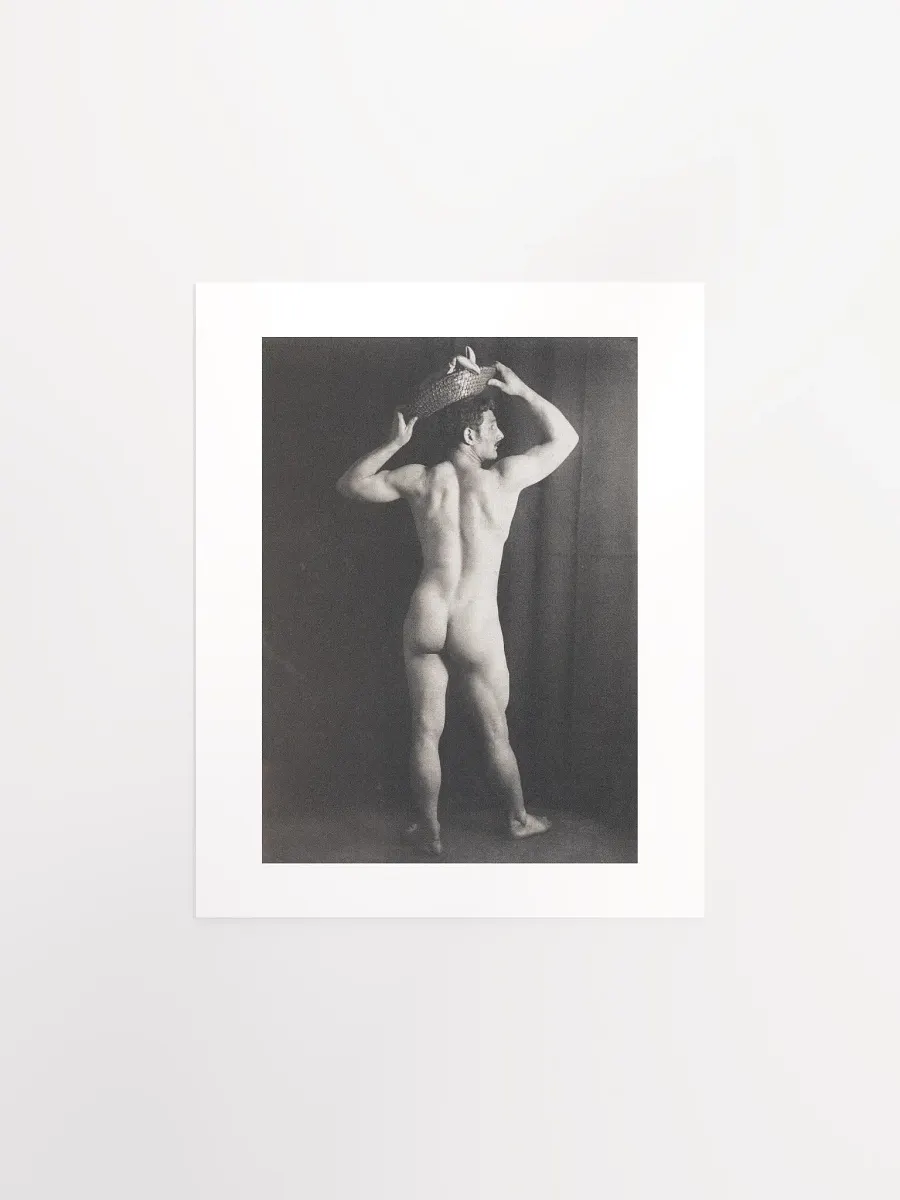 Academic Male Nude From Behind by Wilhelm von Gloeden c. 1890