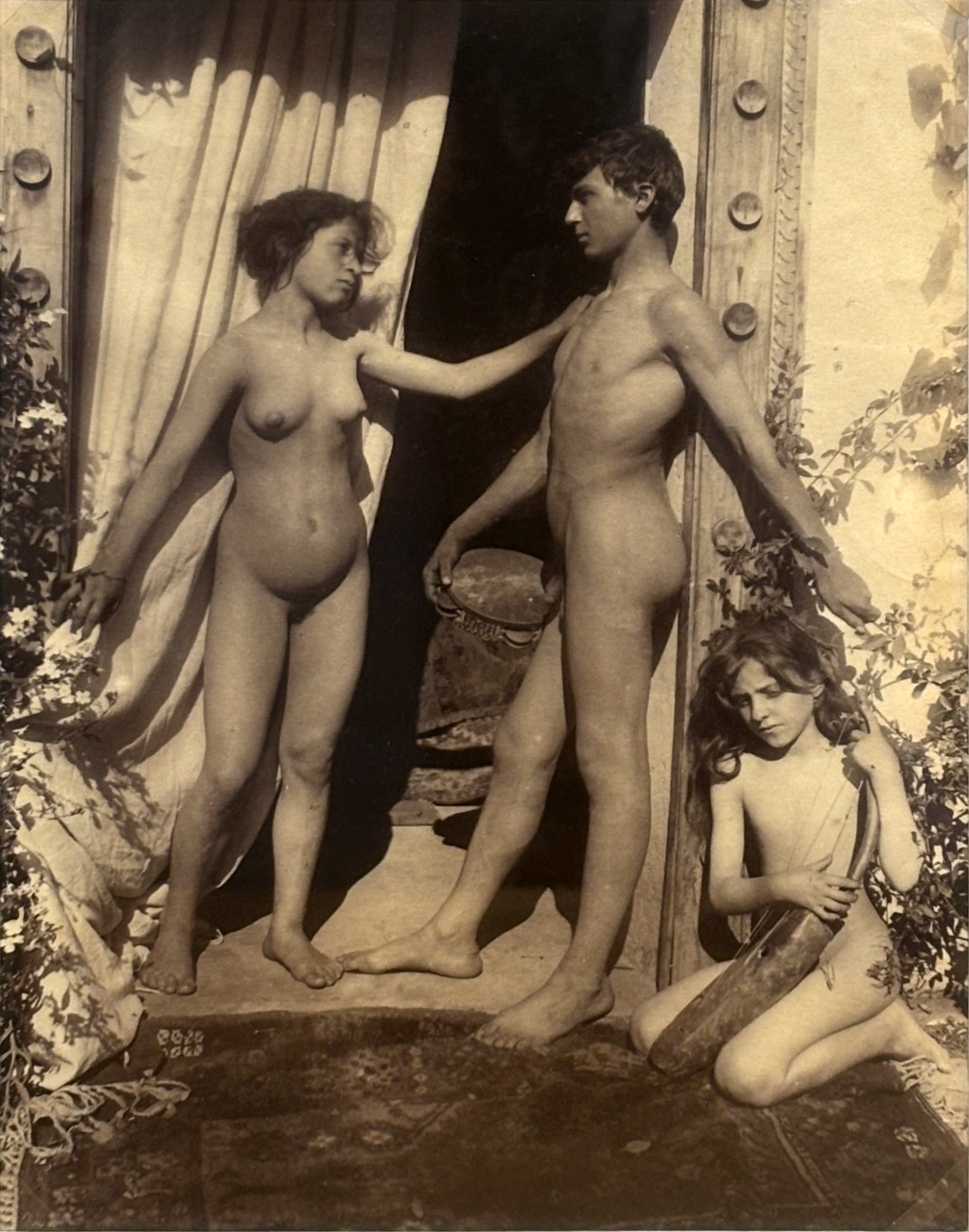 Nude Boy and Girl in Taormina