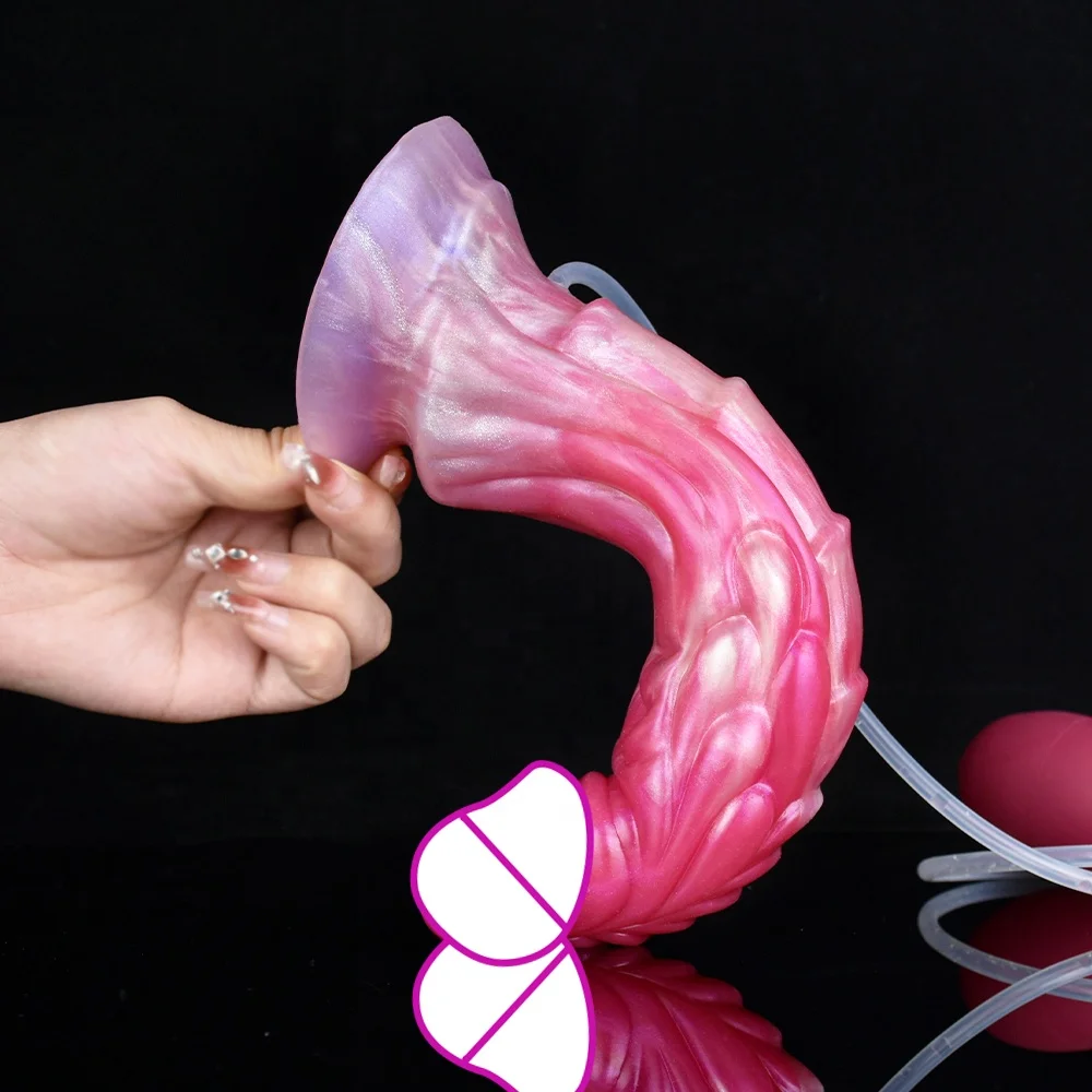 Colorful Silicone Squirting Dildo