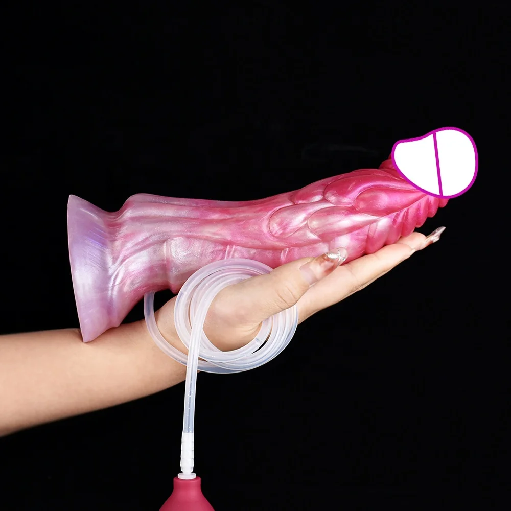 Colorful Silicone Squirting Dildo