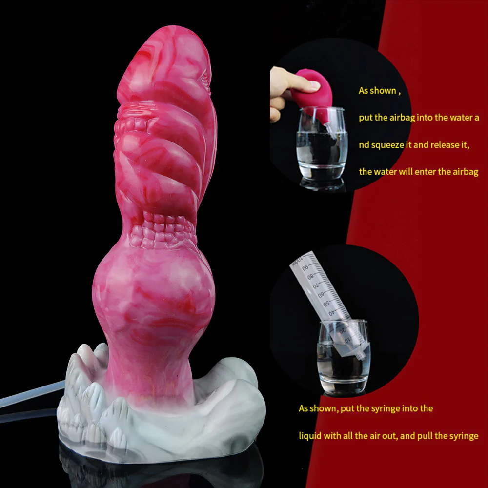 Knotted Fantasy Squirting Dildo