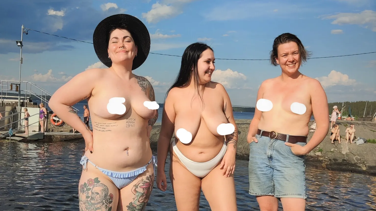 Topless breast activists ejected from Tampere public sauna