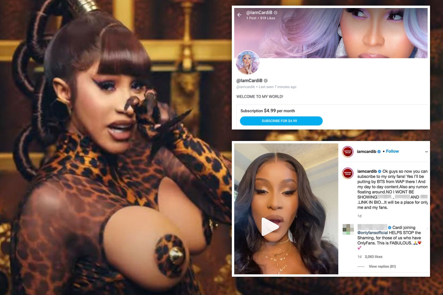 Cardi B joins OnlyFans and is charging 4 a month on X-rated subscription app