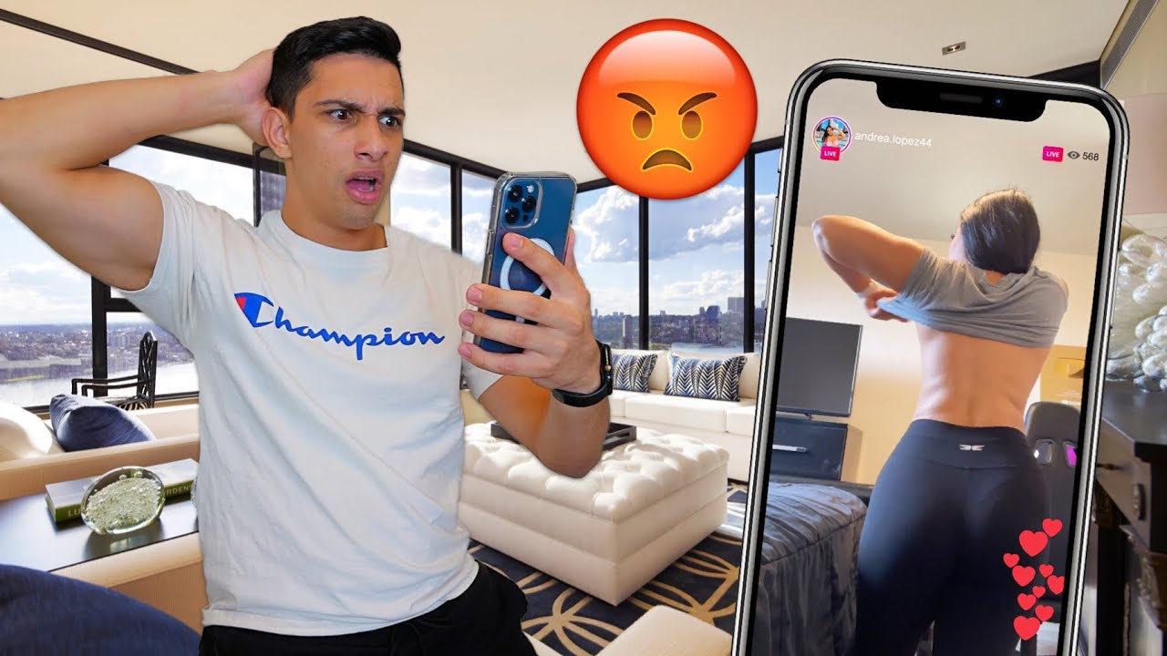 Post My Girlfriend Accidentally Went Live While Changing.. CAUGHT by isaacandandrea from Patreon