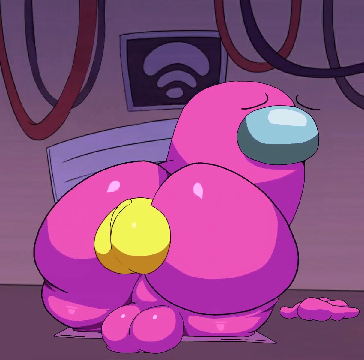 Among Us Pink among Us 1boy Animated