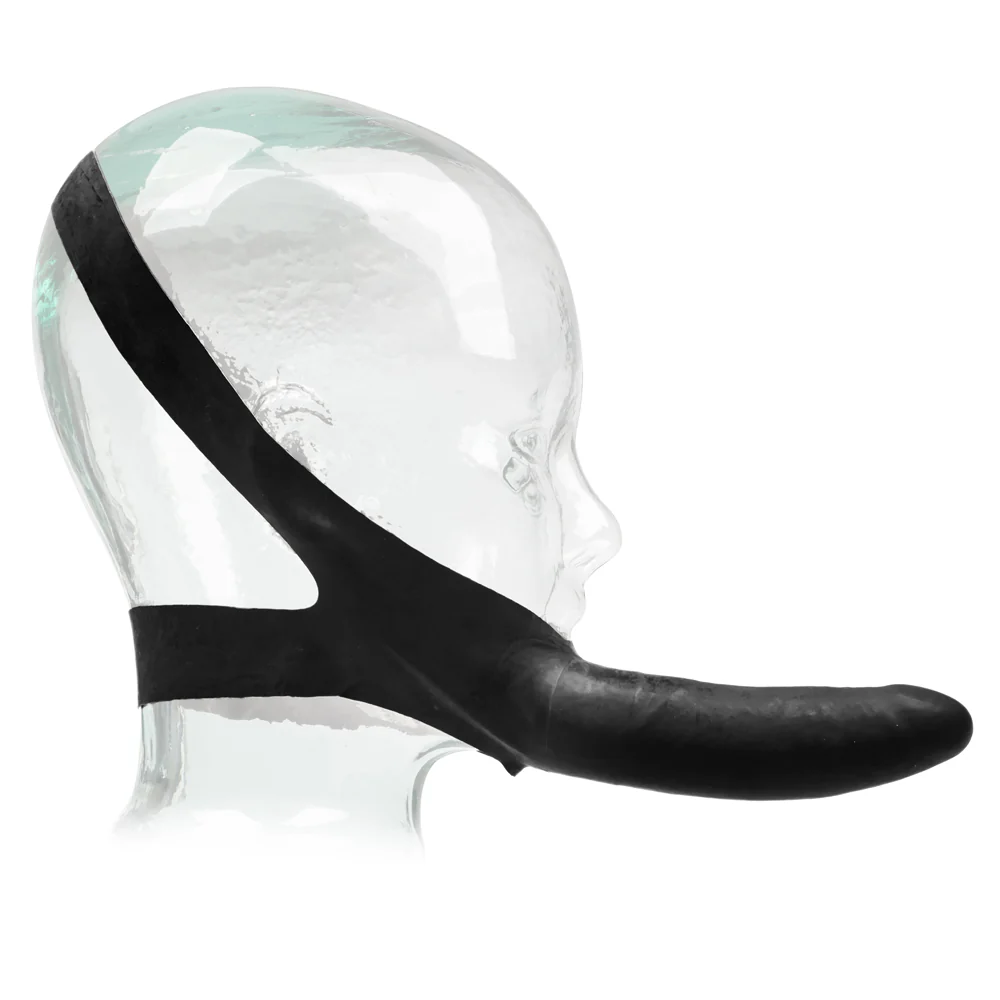 The Original Accommodator Latex Strap-On Facial Dildo Sex Toy