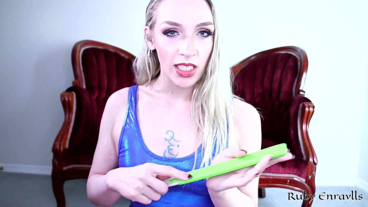 Mistress Ruby Femdom JOI Sexy Ballbusting Instructions: Blonde Blonde Porn