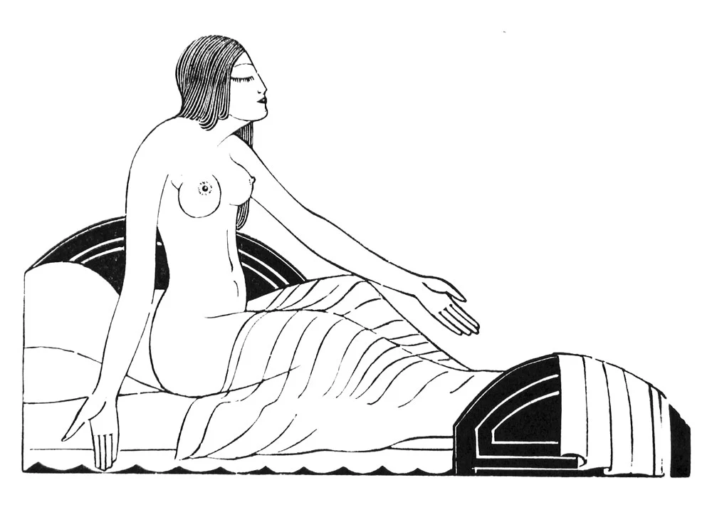 Eric Gill On my Bed by Night