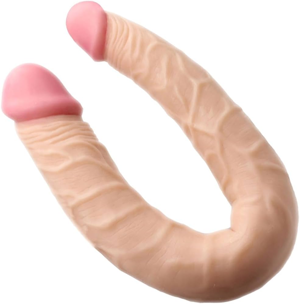 : Realistic Double-Ended Dildo 14.5 Long Double Sided Penis Peter Dick for Women Lesbian Sex Toy Waterproof Flexible Double Dong with Veins and Glans for Vaginal G-spot and Anal Play : Health