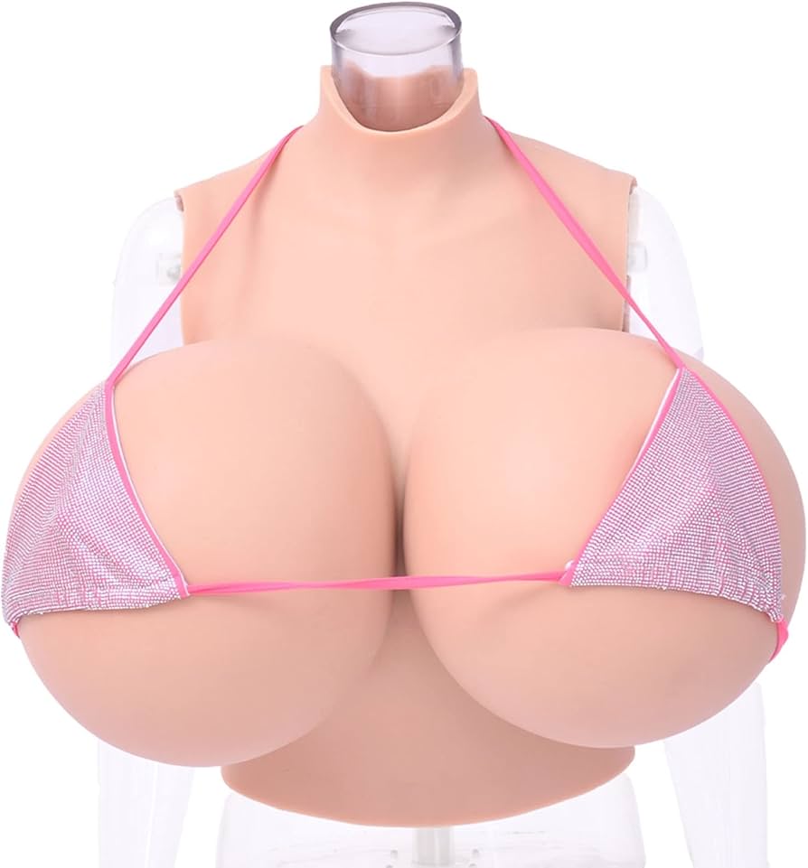 Z Cup Realistic Silicone Breast Filled with BI CUP Silicone Wear Comfortable Fake Boobs for Transgender Drag Queen Cosplay Tan : Amazon.co.uk: Fashion