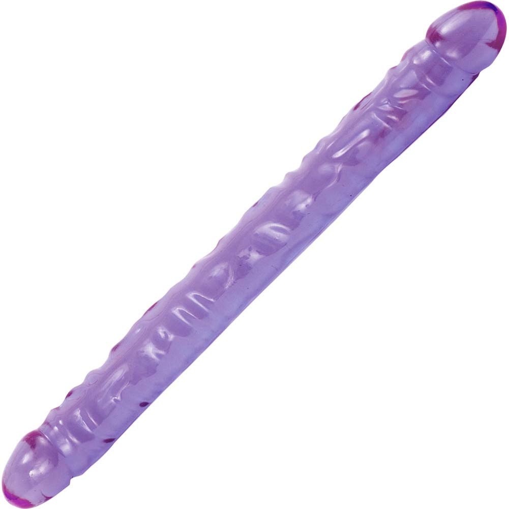 Crystal Jellies Double Dong 18in Purple Doc Johnson