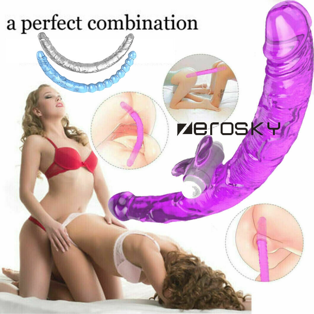 Double-Head-Long-Realistic-Dildo-Vibrating-Big-Anal-Penis-Massager-Lesbian-Toys