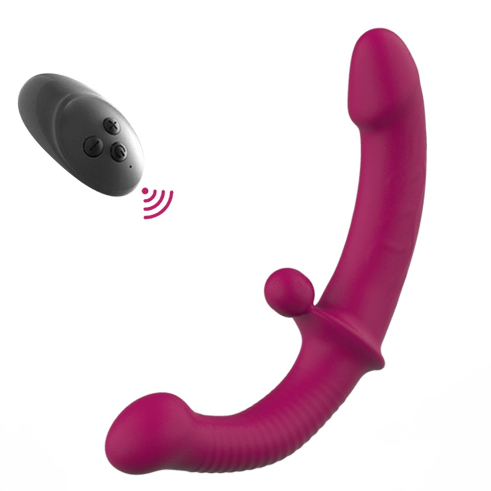 Double Head Dildo for Lesbian Couples Silicone Dildo Anal Vagina Massage Vibrator Sex Toys for Woman