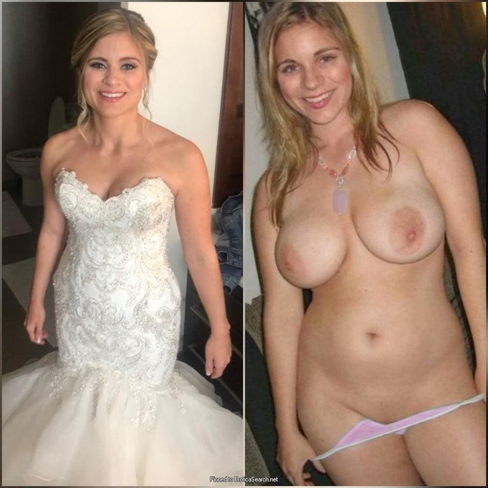 Brides dressed undressed