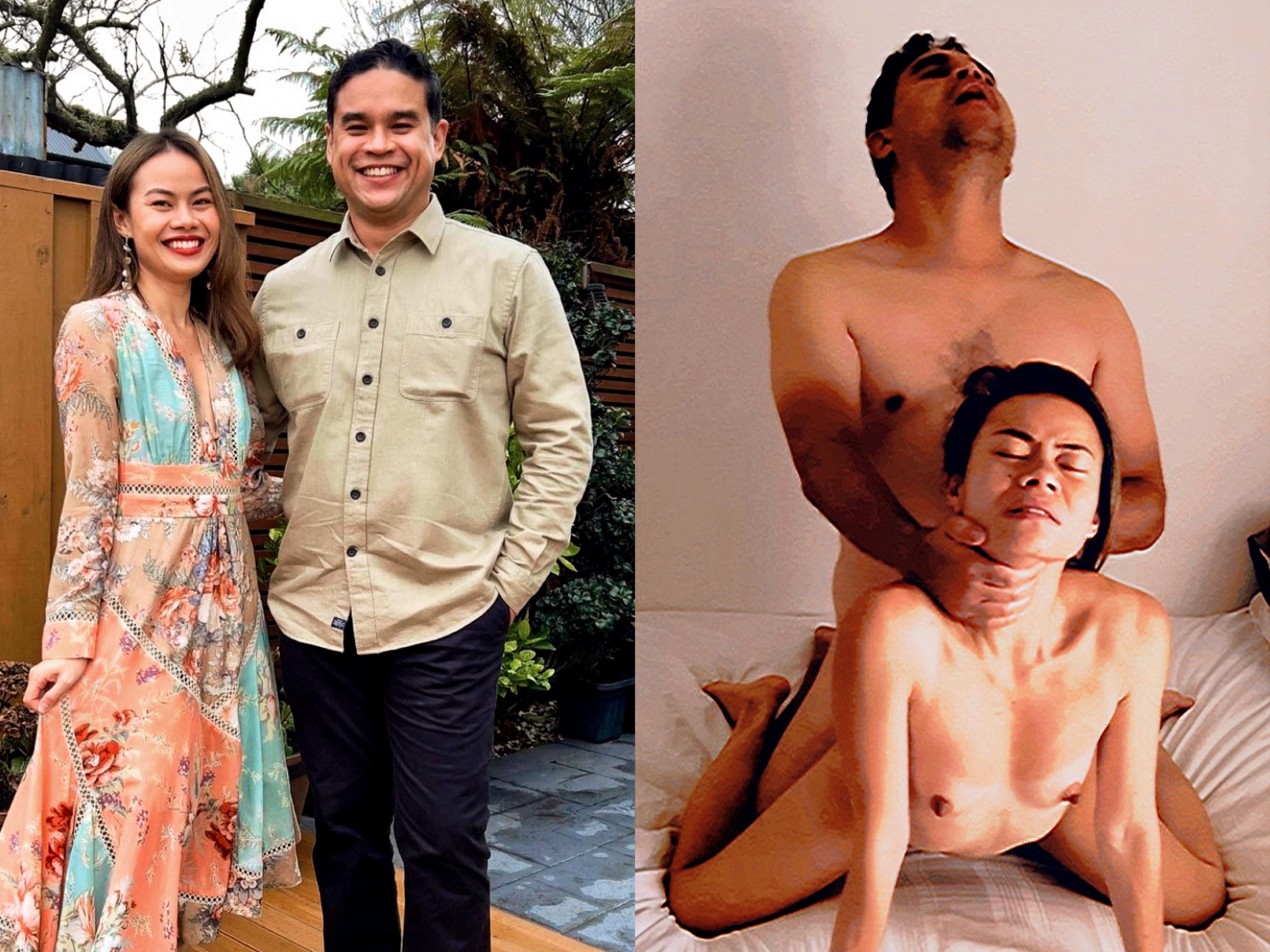 Married exhibitionists. Dressed Undressed.