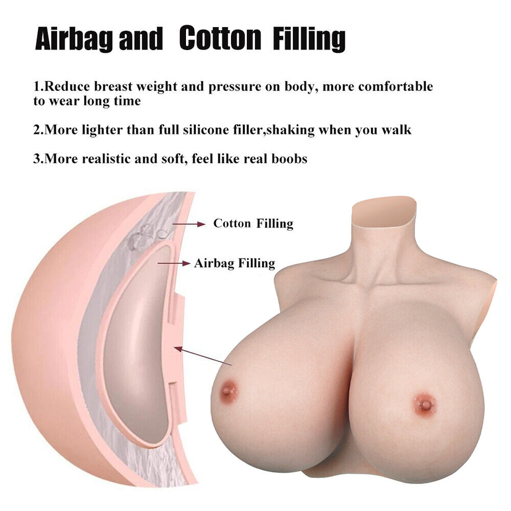 Z Cup Huge Boobs S Cup Silicone Breast Forms Breastplate Crossdresser Drag Queen