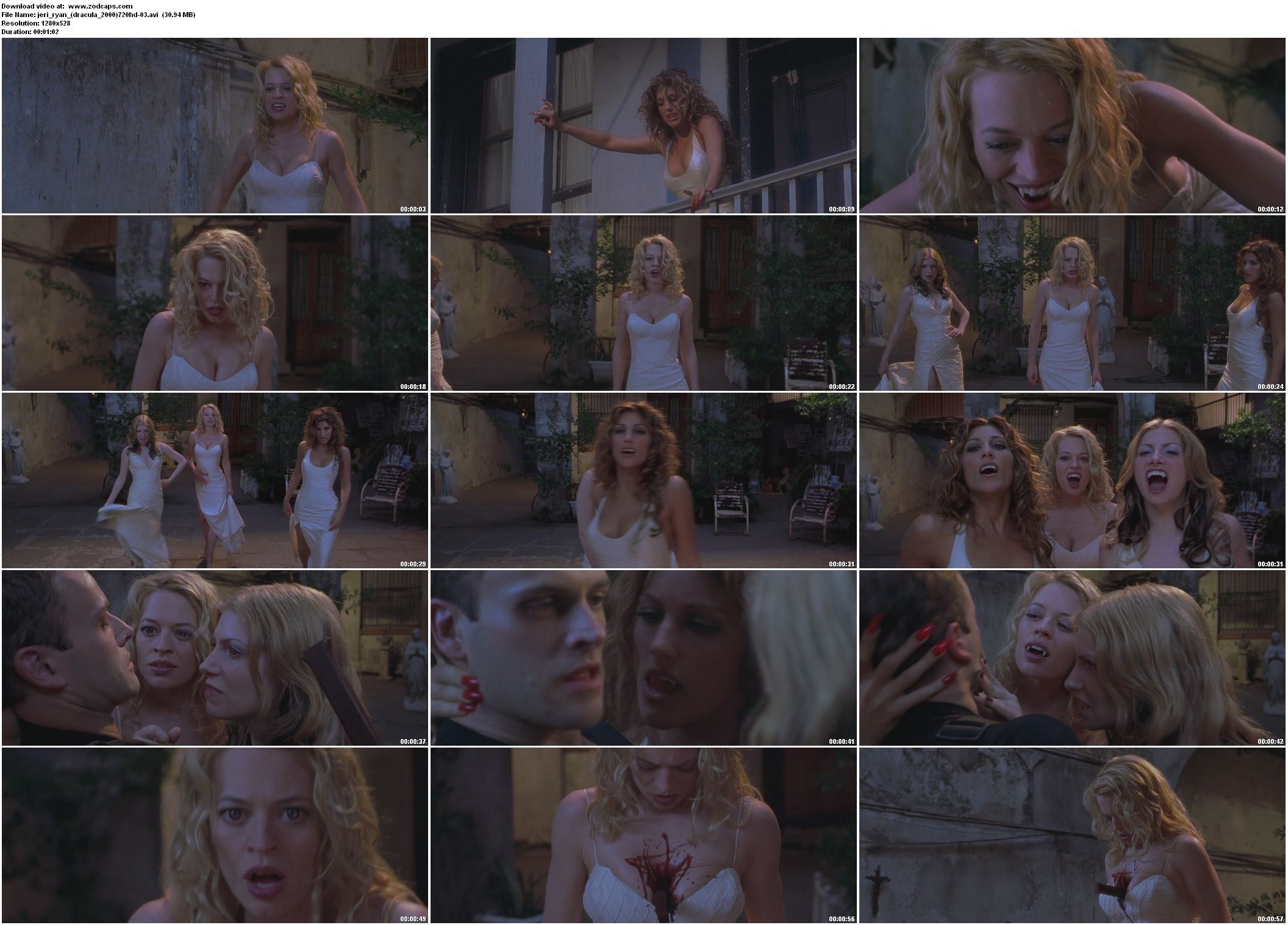 Naked Jeri Ryan in Dracula 2000 ANCENSORED