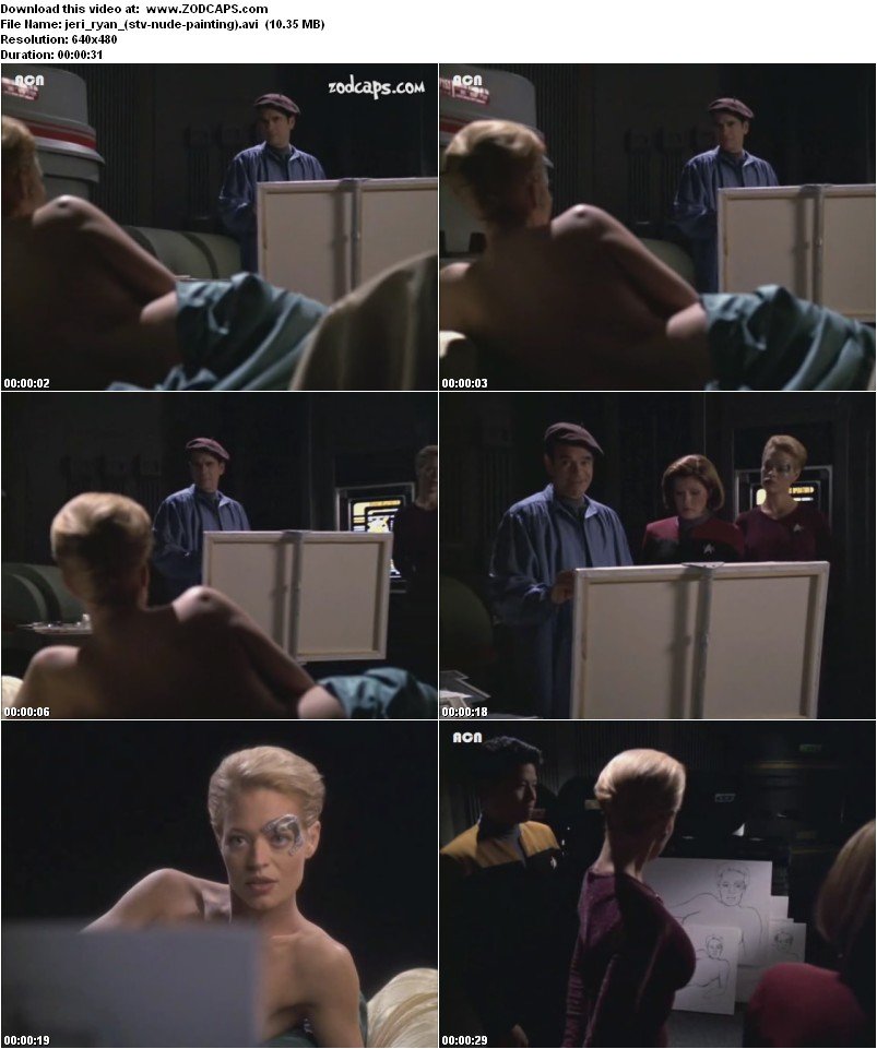 Naked Jeri Ryan in Star Trek: Voyager ANCENSORED