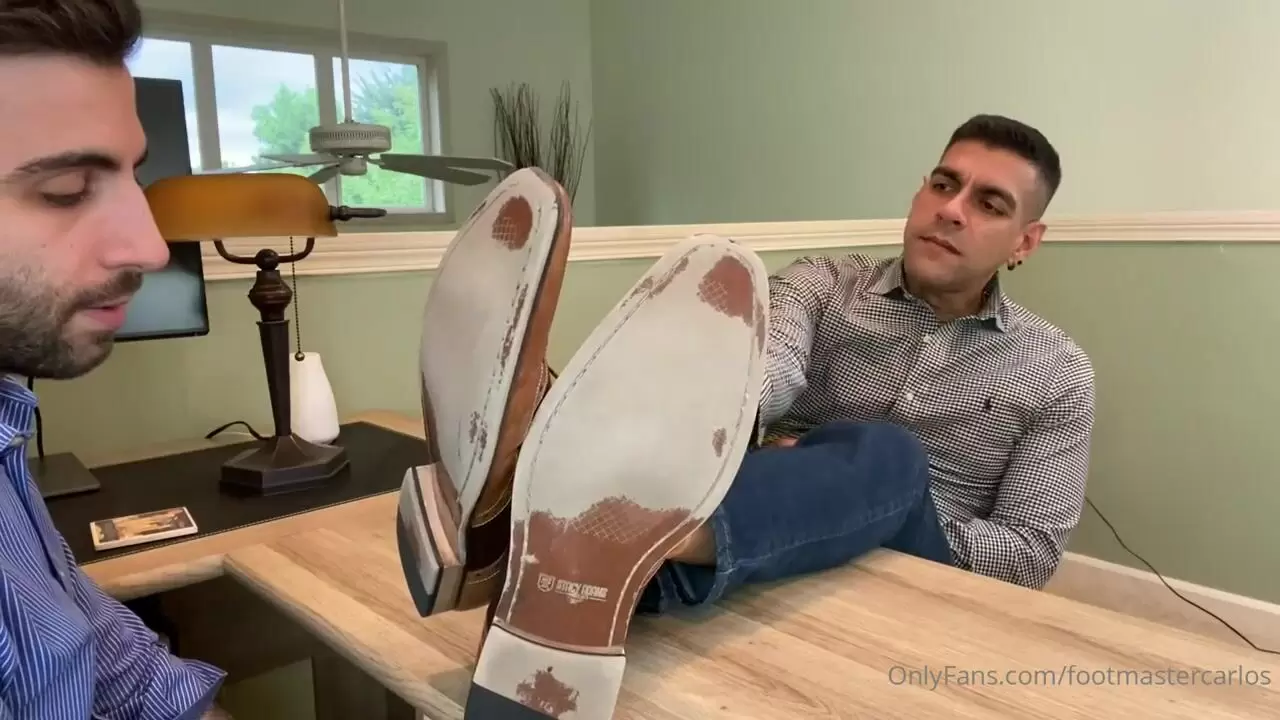 Licking all the Toe Jam from my Boss