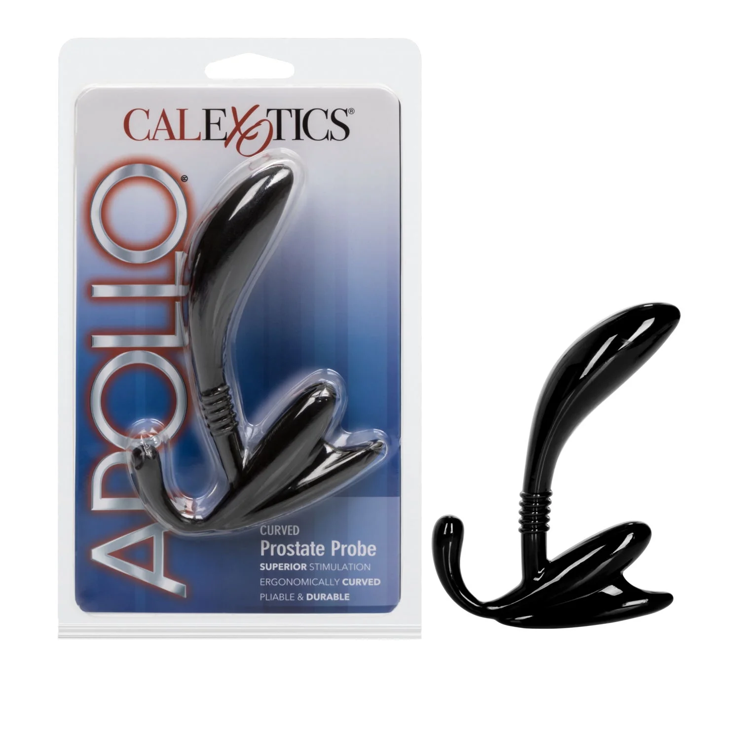 CalExotics Apollo Curved Prostate Stimulation Pliable Durable Ergonomic Anal Probe