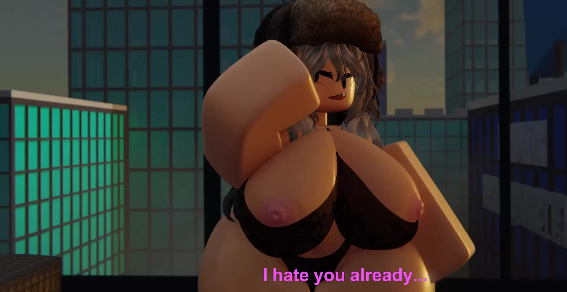 3D Roblox Porn Animation: Busty Phat-assed MILF Gets Fucked By a Big-dicked Dude In Her Hotel Room