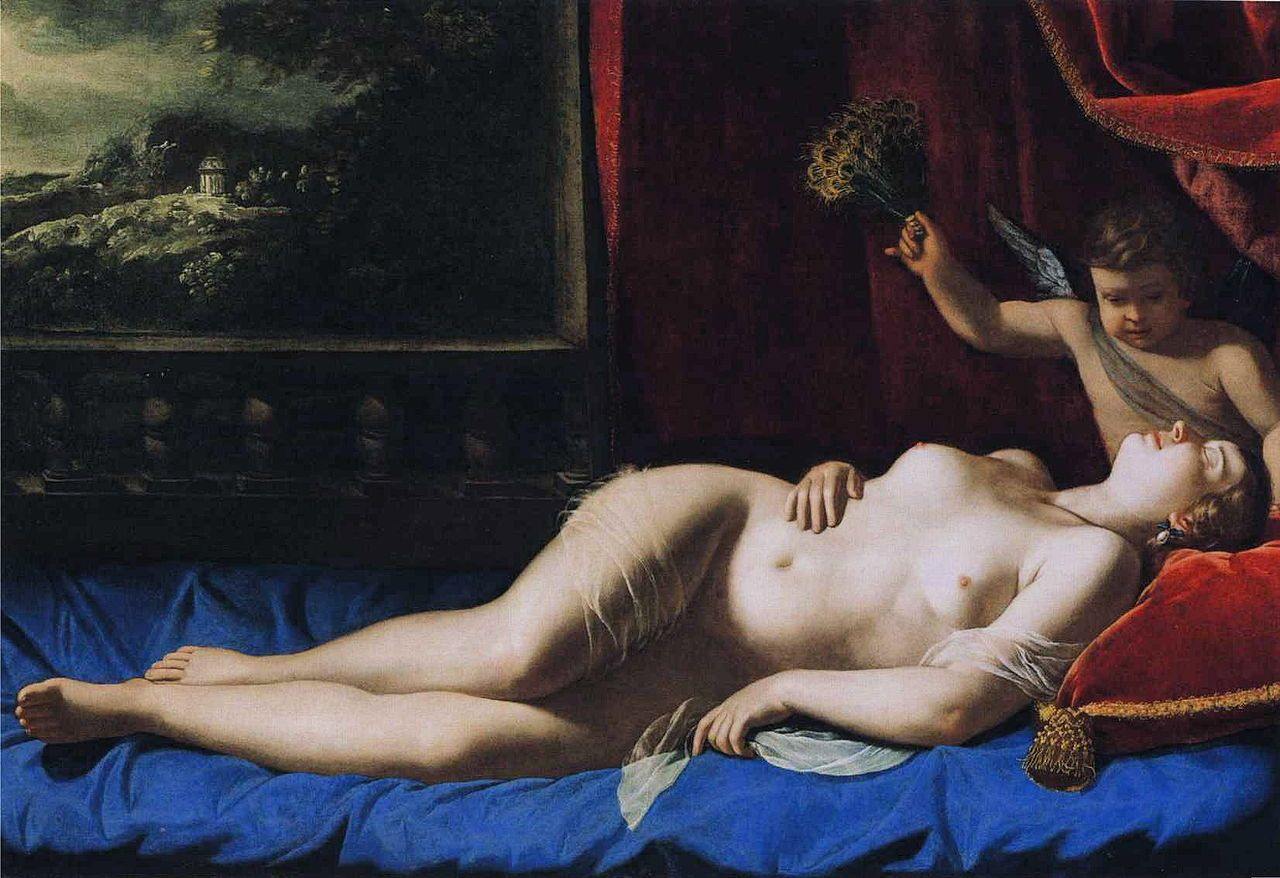 Venus och Cupido Artemisia Gentileschi