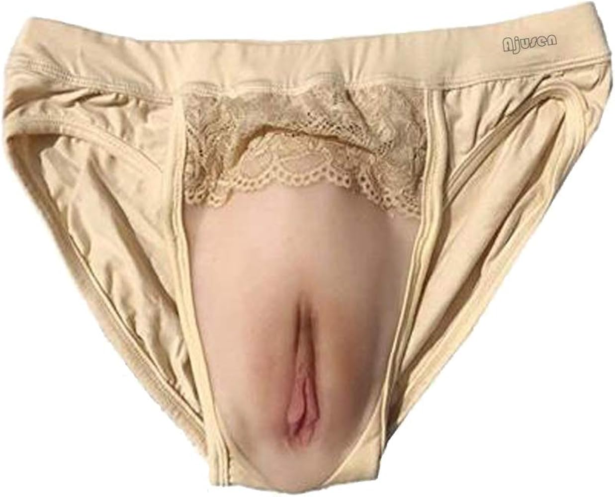 Ajusen Charmant Insérer Silicone Vagin Sexy Cachant Gaff Respirant Faux Vagin sous-Vêtements Réaliste Silicone Panty avec Vagin Insérer pour Transgender Crossdresser XXL : Amazon.fr: Mode