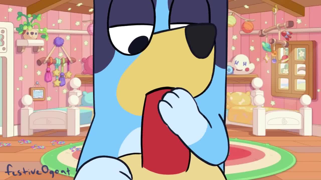 Bluey series Bandit Heeler Cum Animated