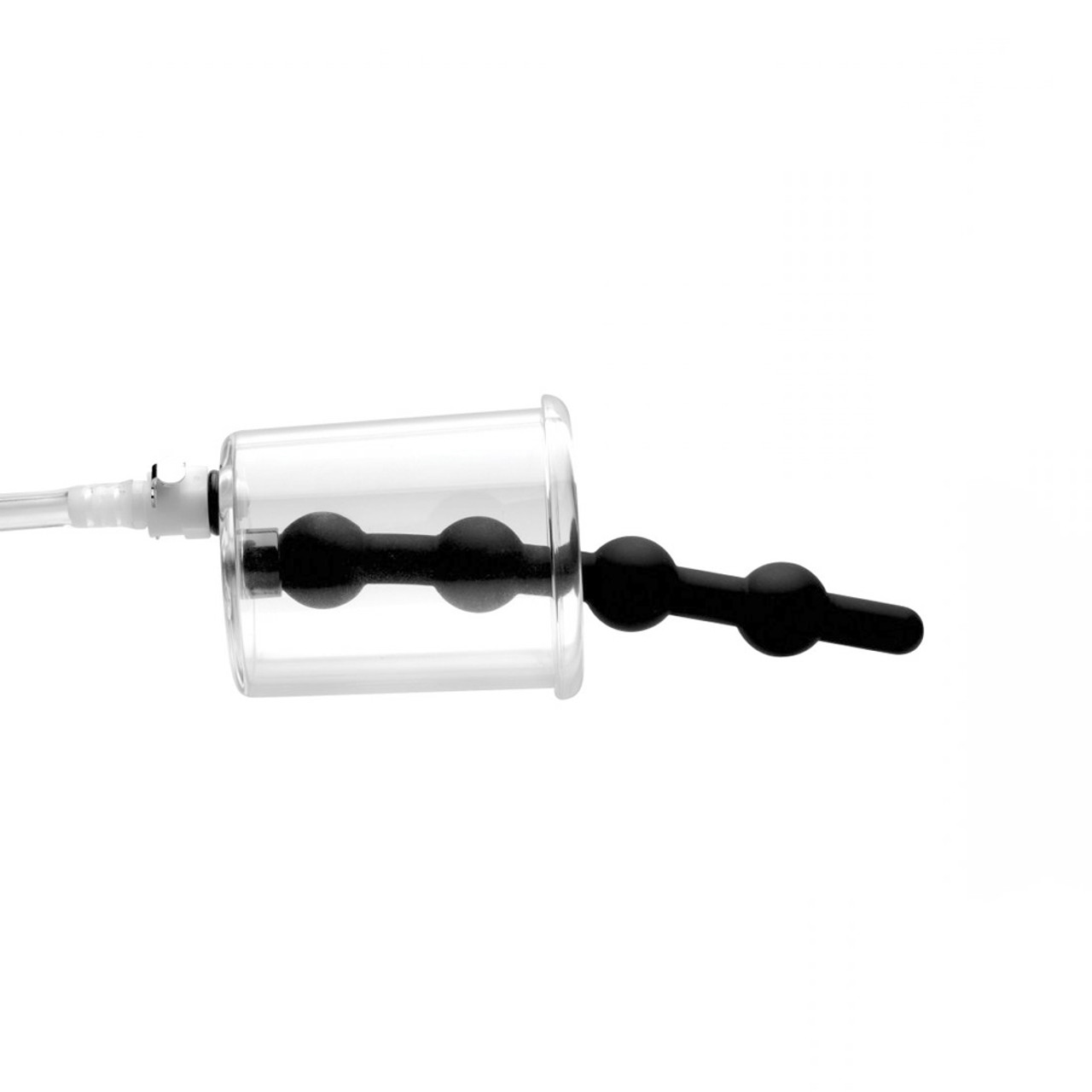 buy the Anal Rosebud Vacuum Pump Cylinder with Beaded Silicone Insert