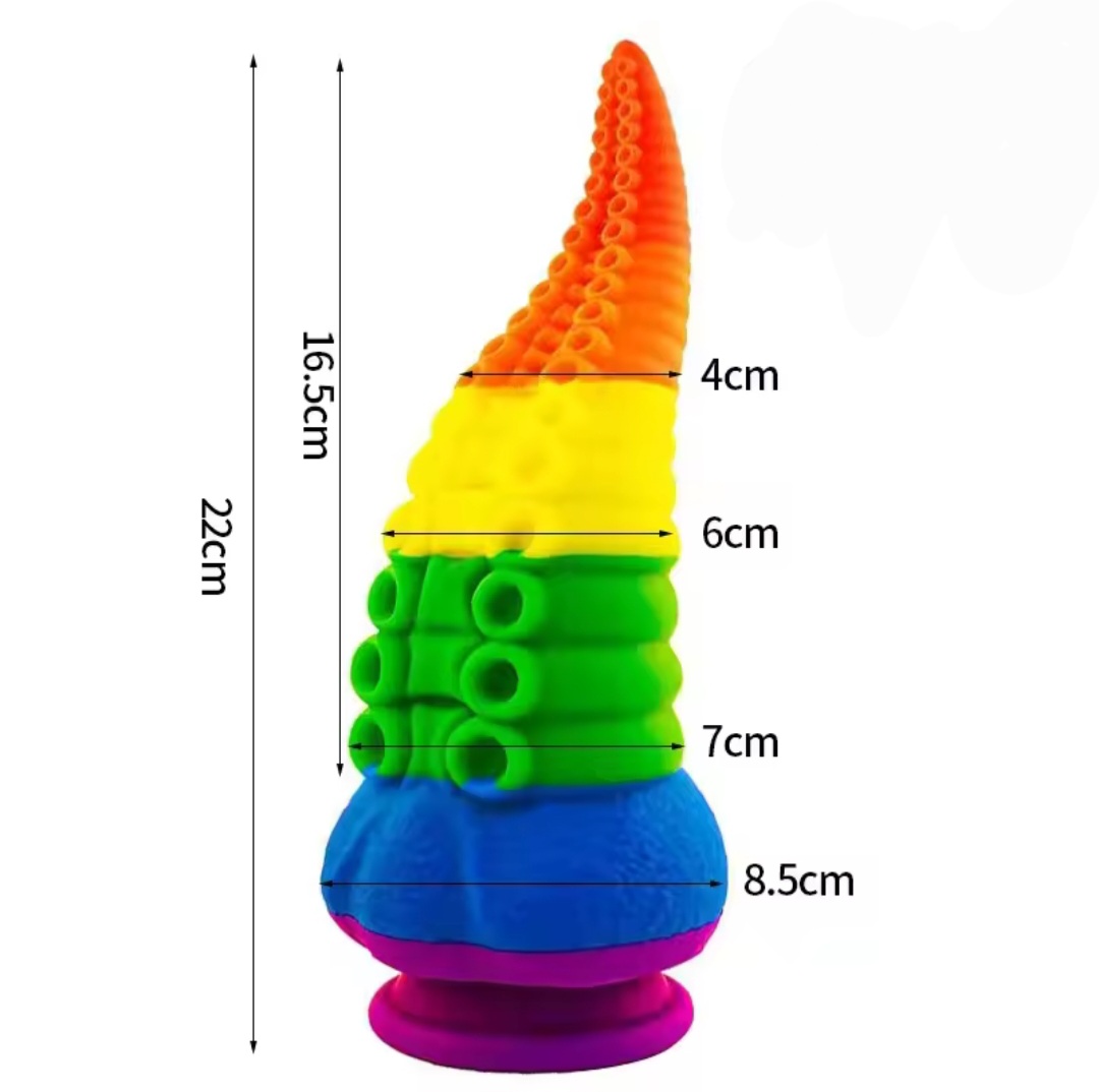 Octopus Dildo- Rainbow