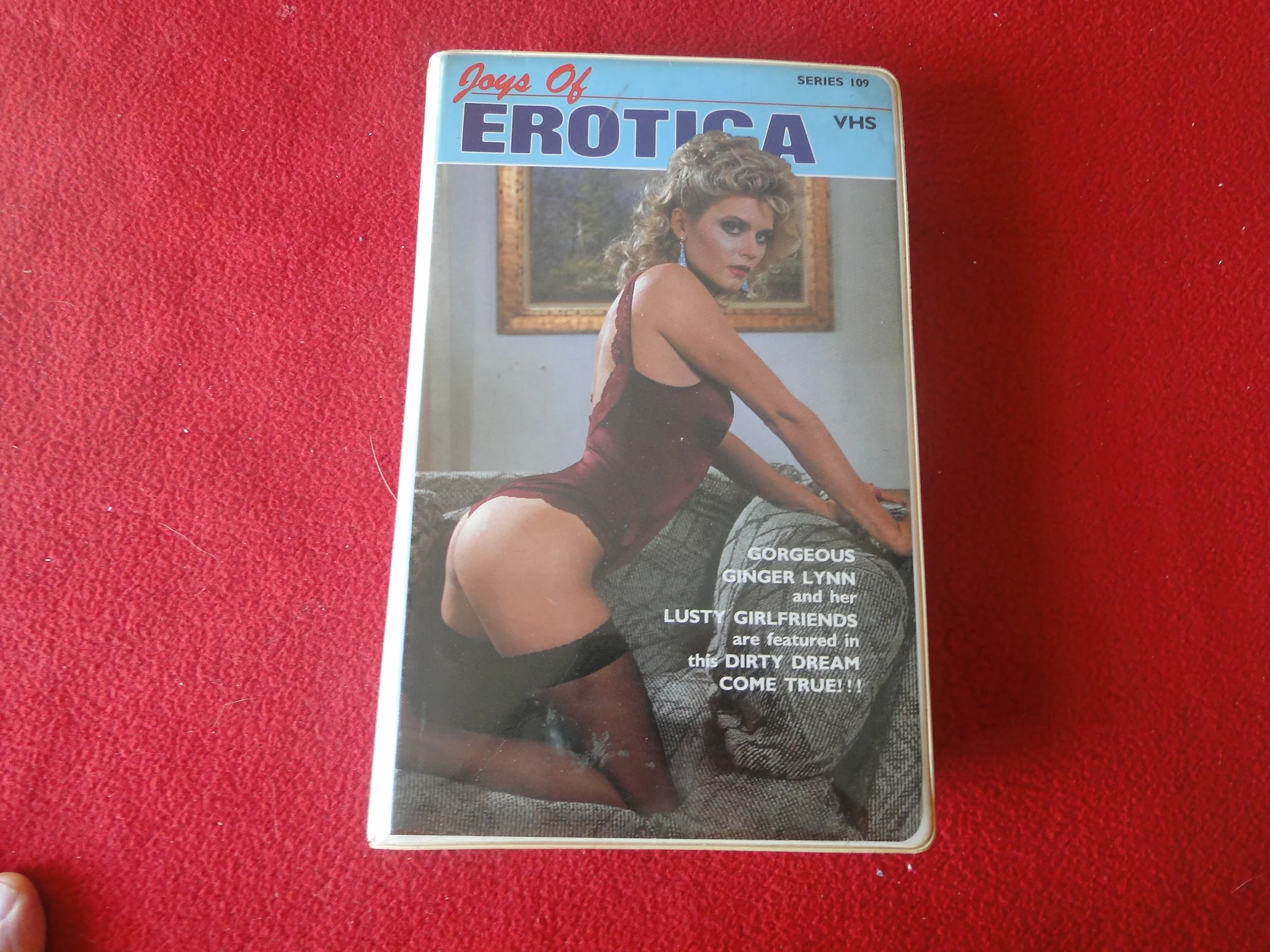 Vintage Adult XXX VHS Porn Tape Joys of Erotica Ginger Lynn X18