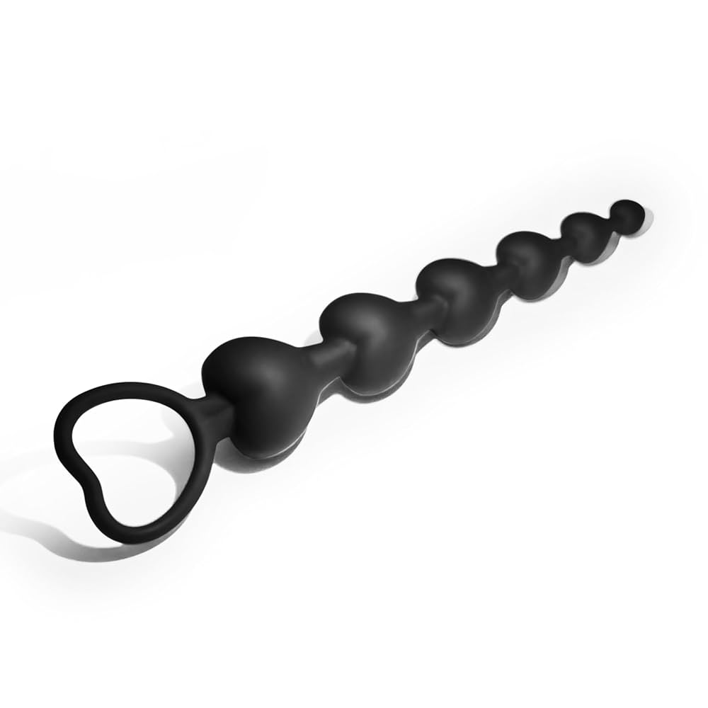 : Silicone Anal BeadsHeart Shaped Anal PlugAnal Sex Toys for MenWomen and BeginnersSex Toy for VaginaLong Butt PlugG Spot Beads Toy Six Beads : Health Household