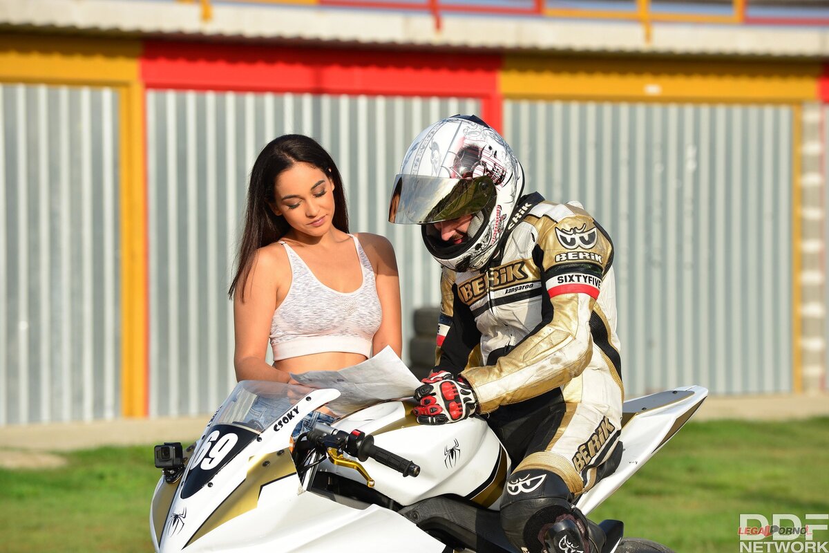 Standing Sex For Biker And Latina