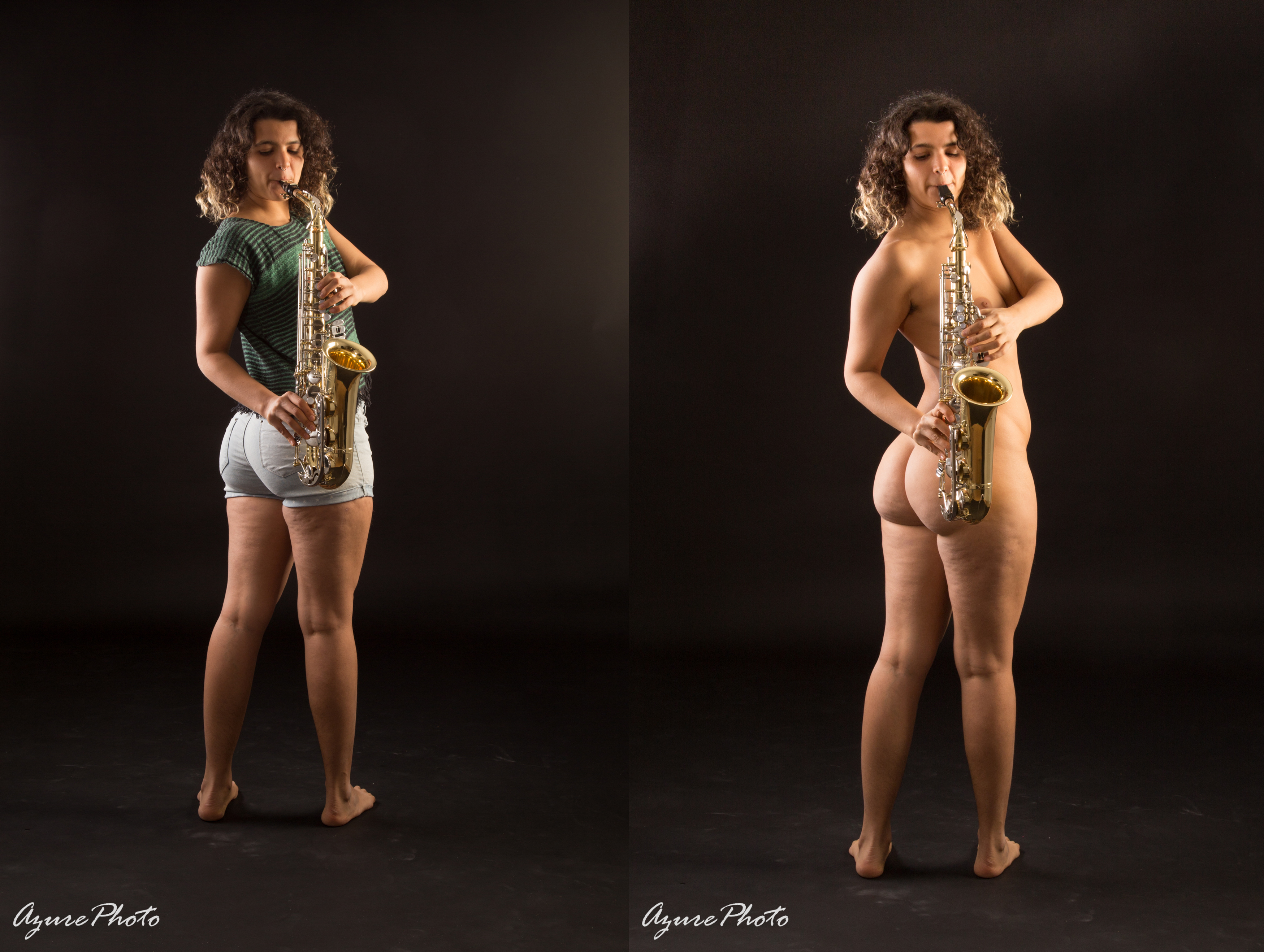 Nude and clothed musician by jf249 on DeviantArt