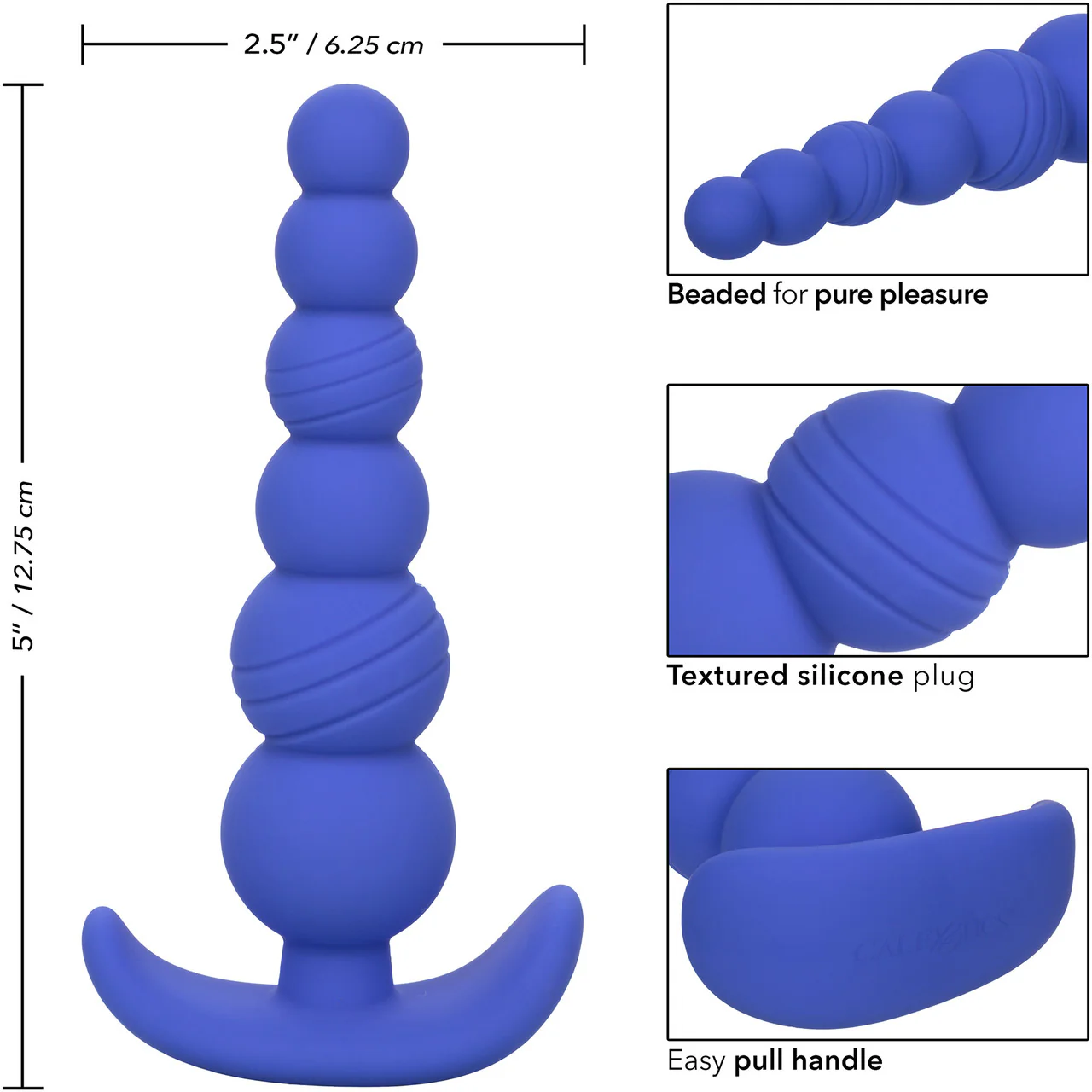 Cheeky X-6 Beads Silicone Anal Probe by CalExotics