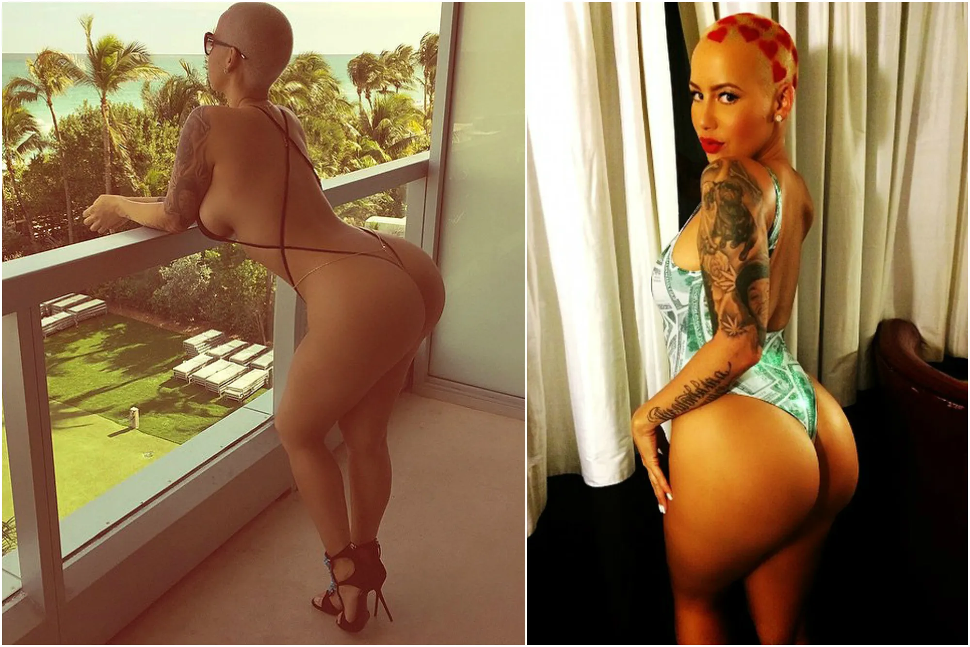 Cheeky: Amber Roses most booty-ful snaps