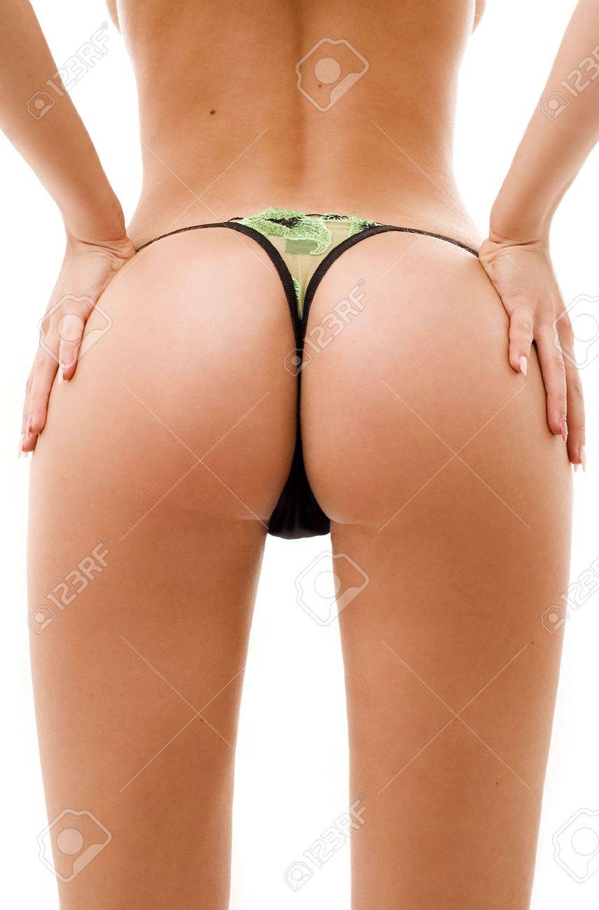 Backshot Of Fit Tanned Girl In Green Underwear Stock Photo Picture and Royalty Free Image. Image 434106.