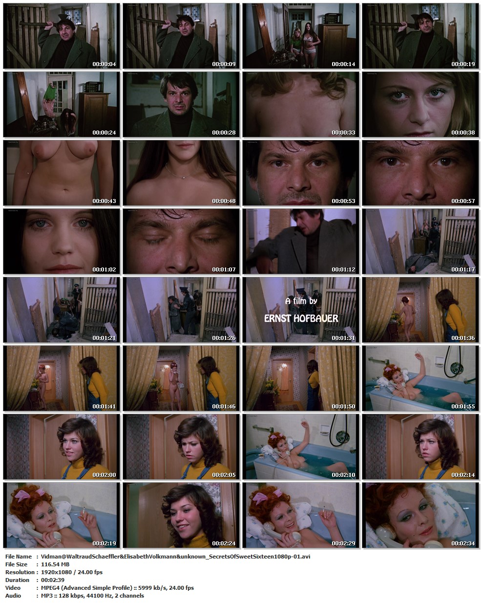 Elisabeth Volkmann in Secrets of sweet sixteen 1973