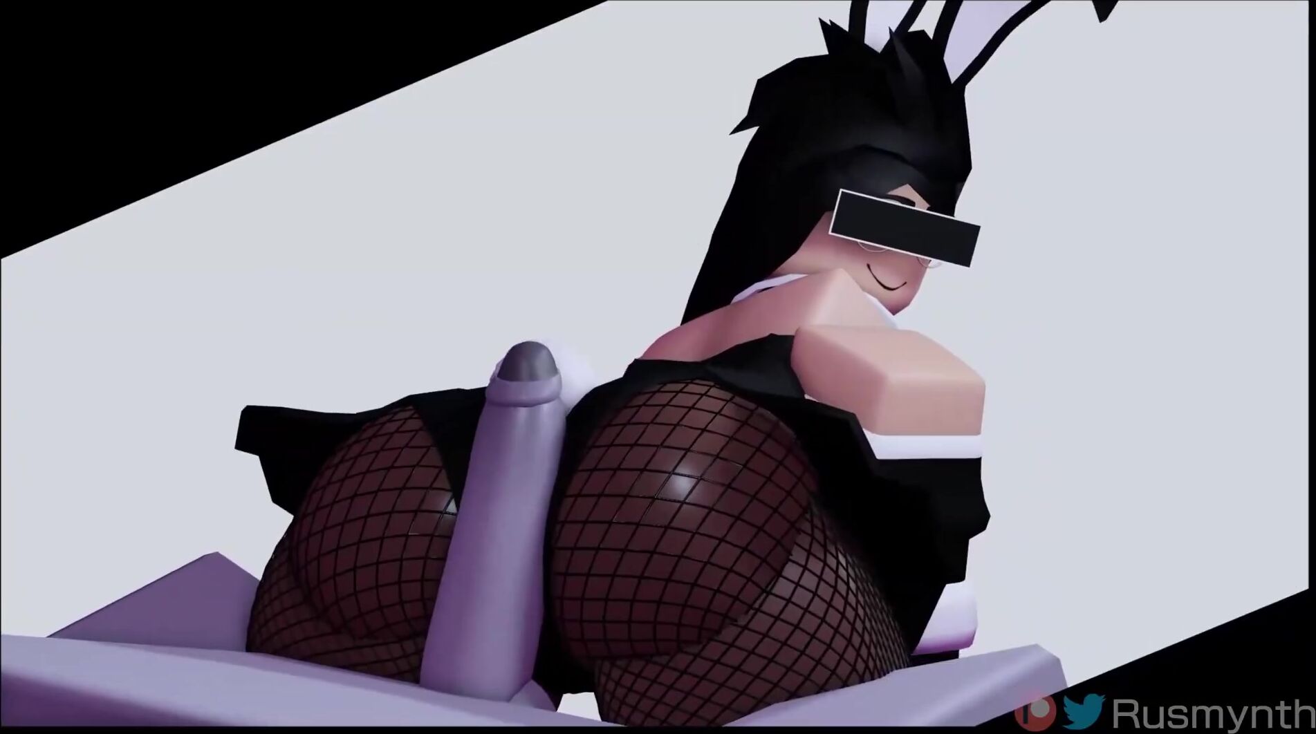 Iris in Fishnet Riding Cowgirl Creampie
