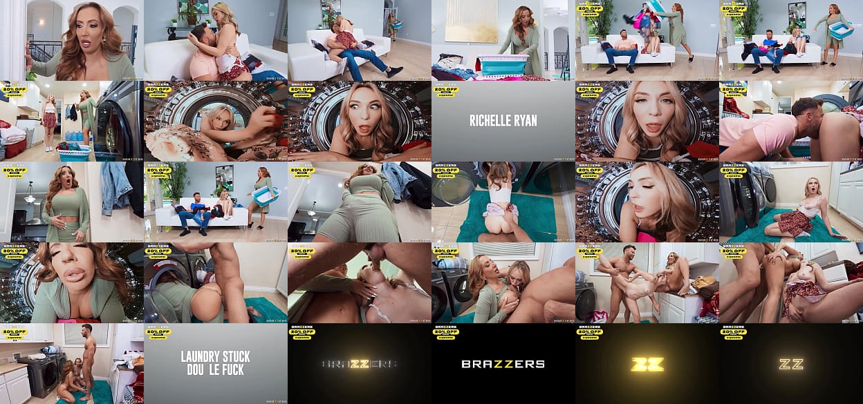 Laundry Stuck Double Fuck.Richelle Ryan Lilly Bell Brazzers Enter XVPROMO on official site for discount