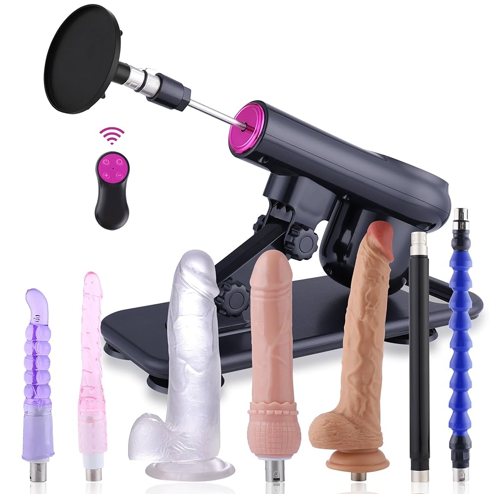 : Sex Machine Dildo Machine for WomenFuck Machine with Powerful Suction CupsThrusting Machine with 3Xlr ConnectorThrusting Machine with 8 Attachments Sex Toys : Health Household