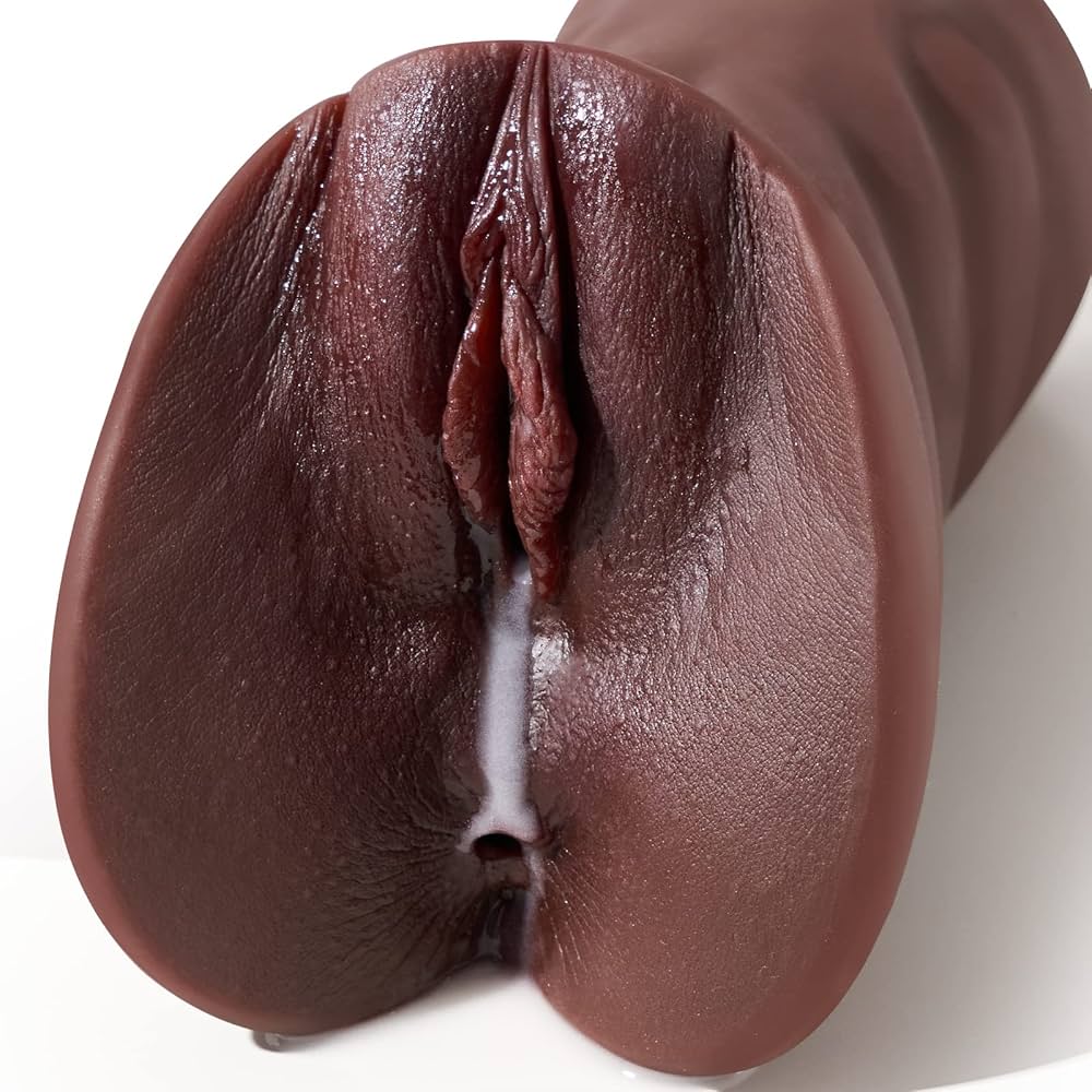 : Goyha 2 in 1 Brown Realistic Male Masturbator with Strong SuctionSingle Opening Lifelike Pocket Pussy Toy with 3D Vagina and AnusGoyha Portable Adult Male Sex Toy for Men Masturbation Pleasure :