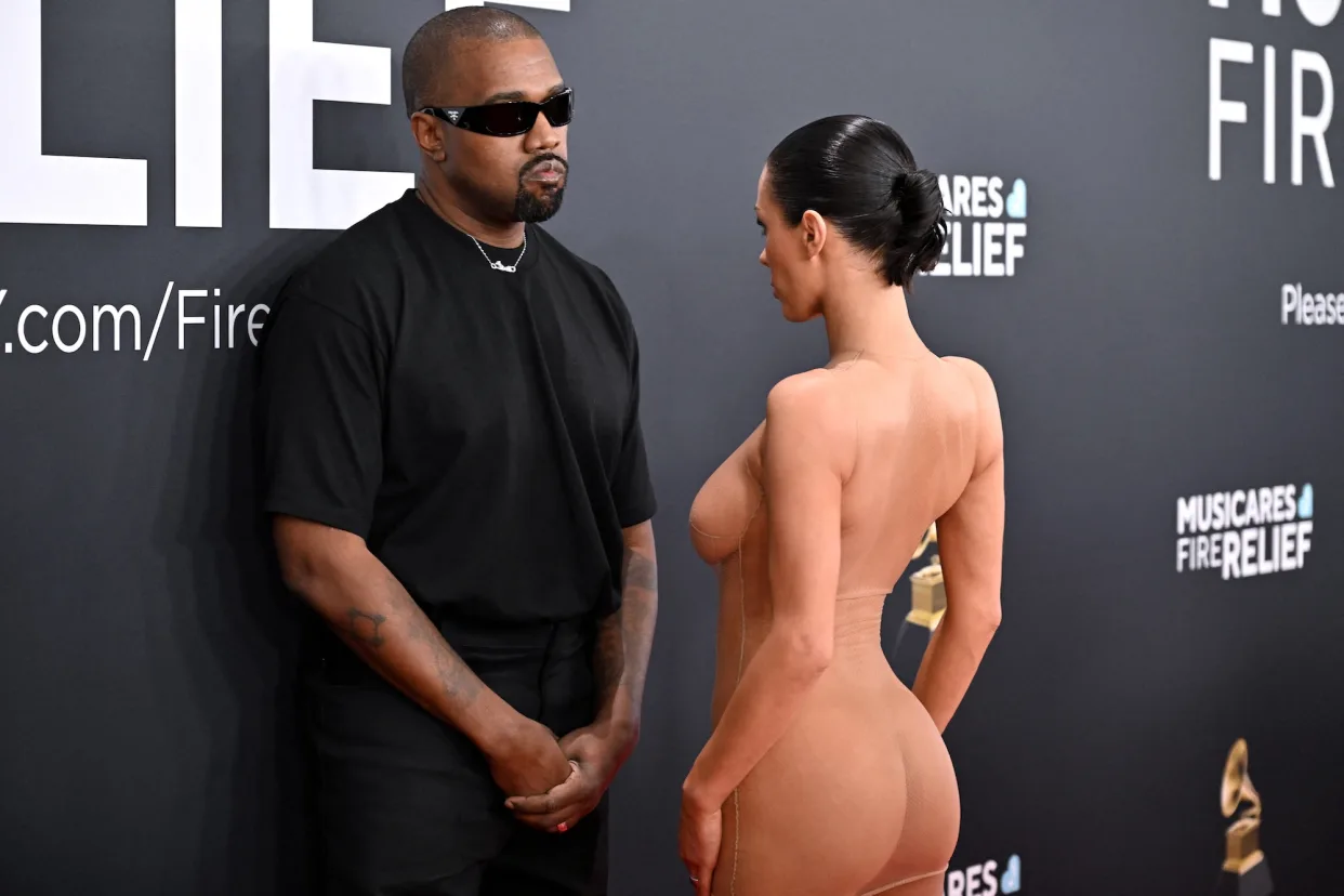 Kanye West Defends Wife Bianca Censoris Naked Grammys Dress: Smart Talented Brave and Hot